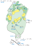 陸平貝塚公園の触地図
